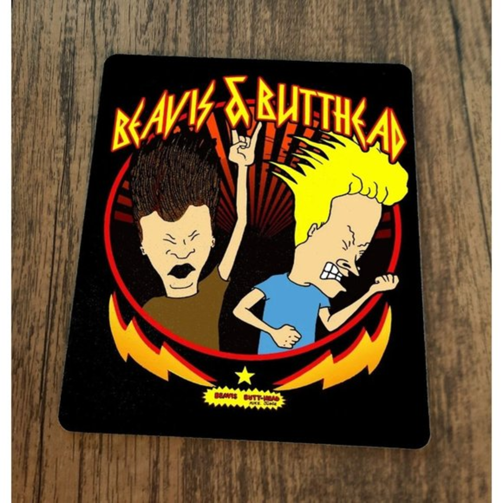 Beavis and Butthead Headbanging Heavy Metal Mouse Pad
